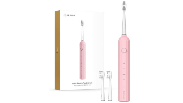 エペイオスの電動歯ブラシ「EPET003」のピンク
